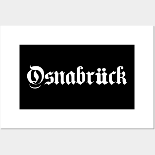 Osnabrück written with gothic font Posters and Art